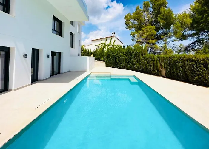 Calpe Villa Lujo Playa Piscina Jardin Barbacoa Ideal Familias Y Grupos